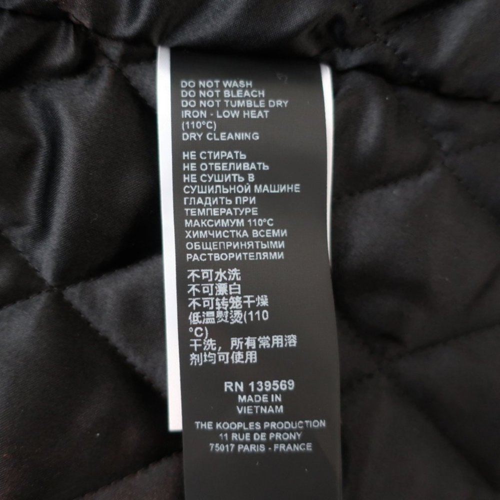 The Kooples Oversized Hooded Parka Black Size 2 - Picture 9 of 11